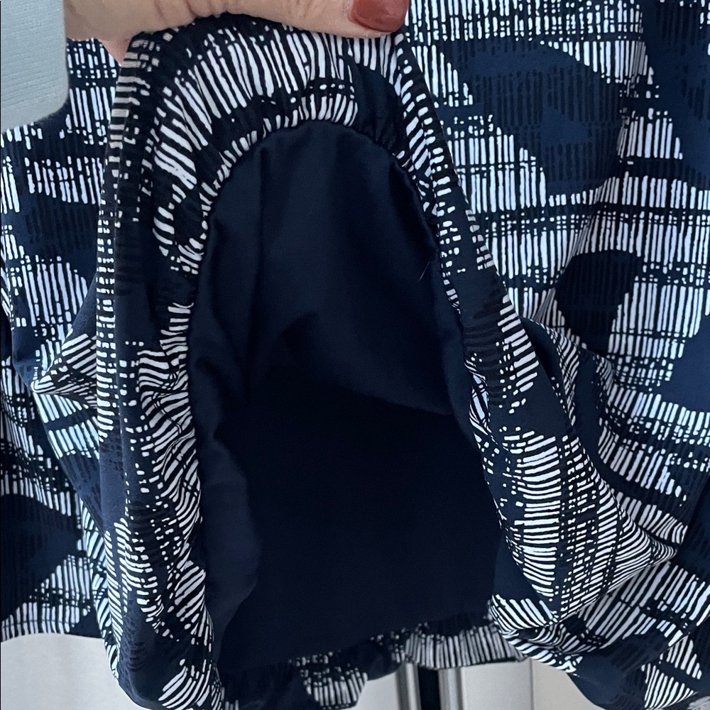 Alfani Navy and White Abstract Blouse - Picture 7 of 11